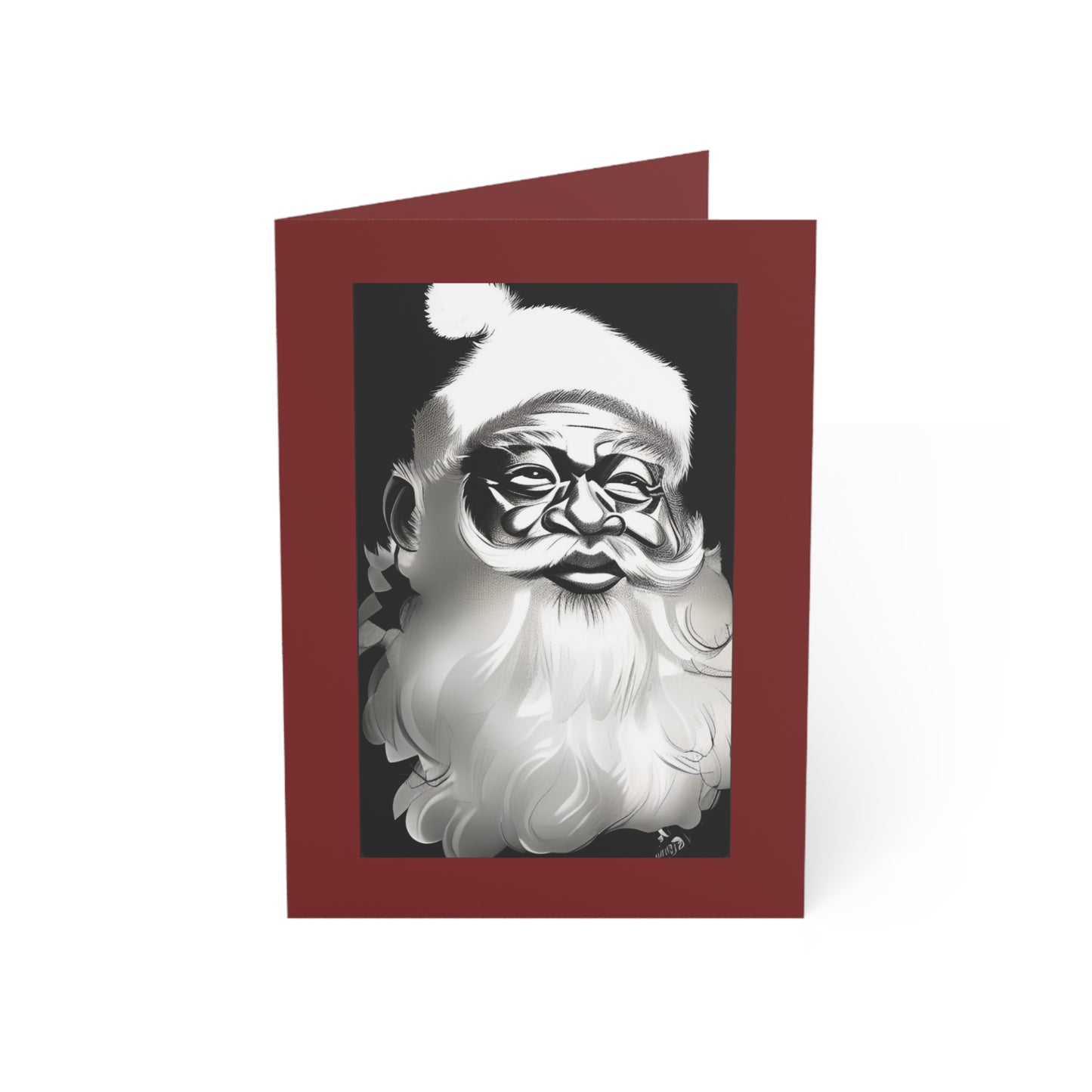Black & White Santa Cards (1, 10, 30, and 50pcs)