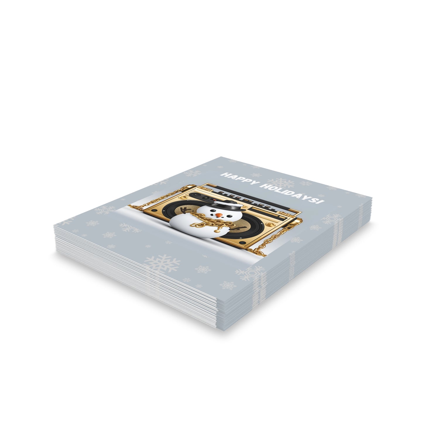 Greeting Cards - Hip Hop Christmas Snowman Set of 8, 16, or 24 pcs
