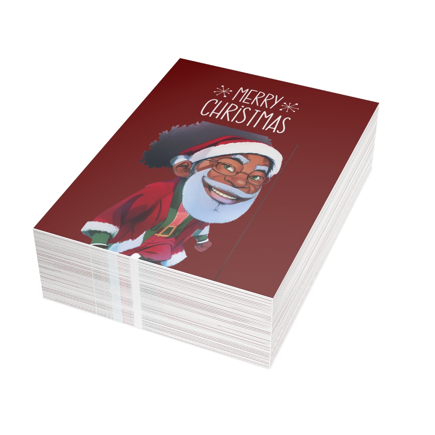Merry Christmas Greeting Cards (1, 10, 30, and 50pcs)