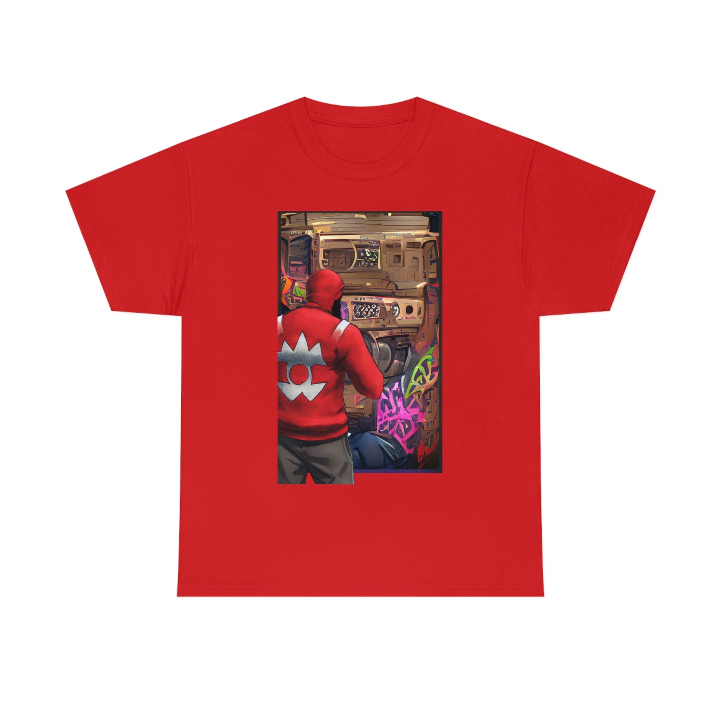Graffiti Man Unisex Heavy Cotton Tee