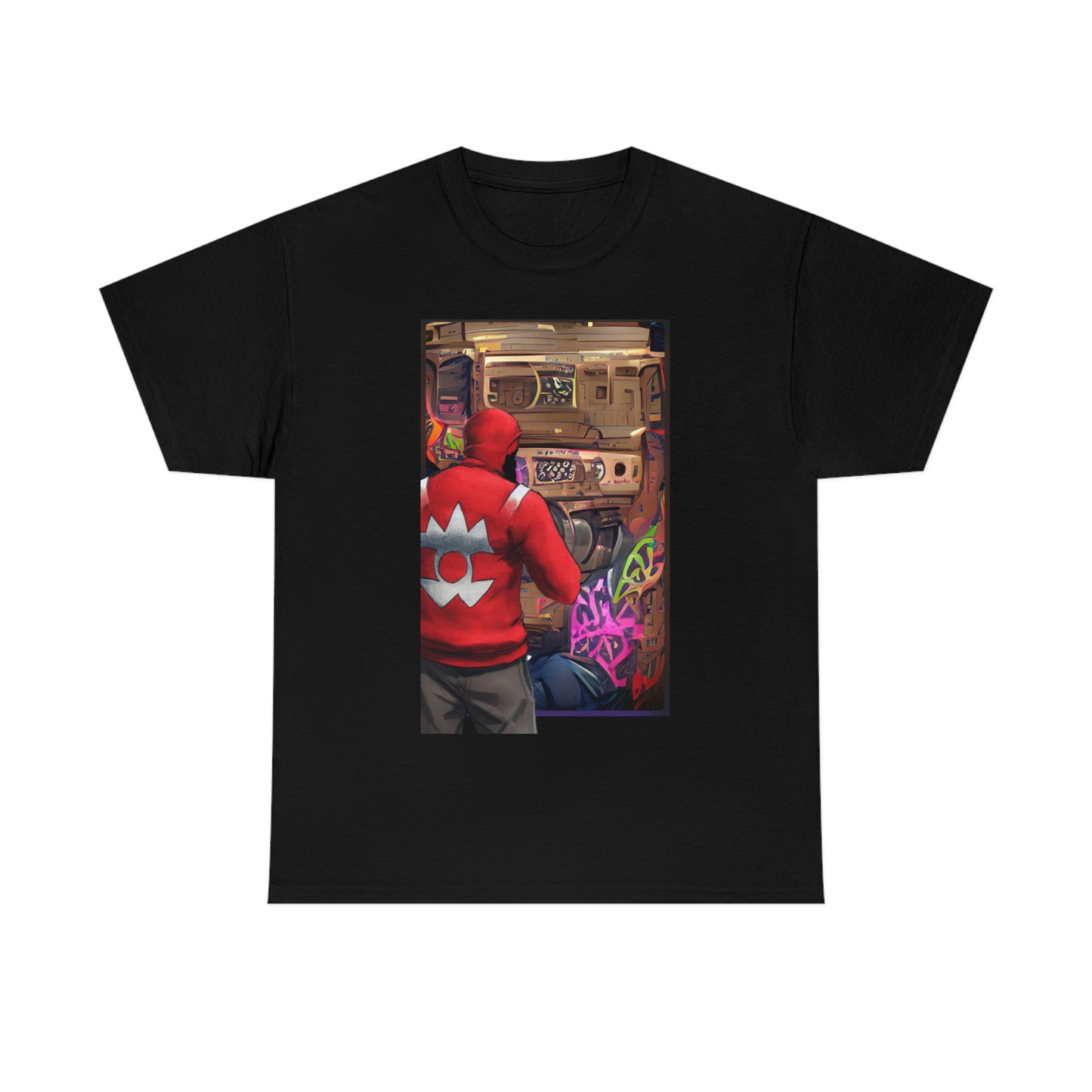 Graffiti Man Unisex Heavy Cotton Tee