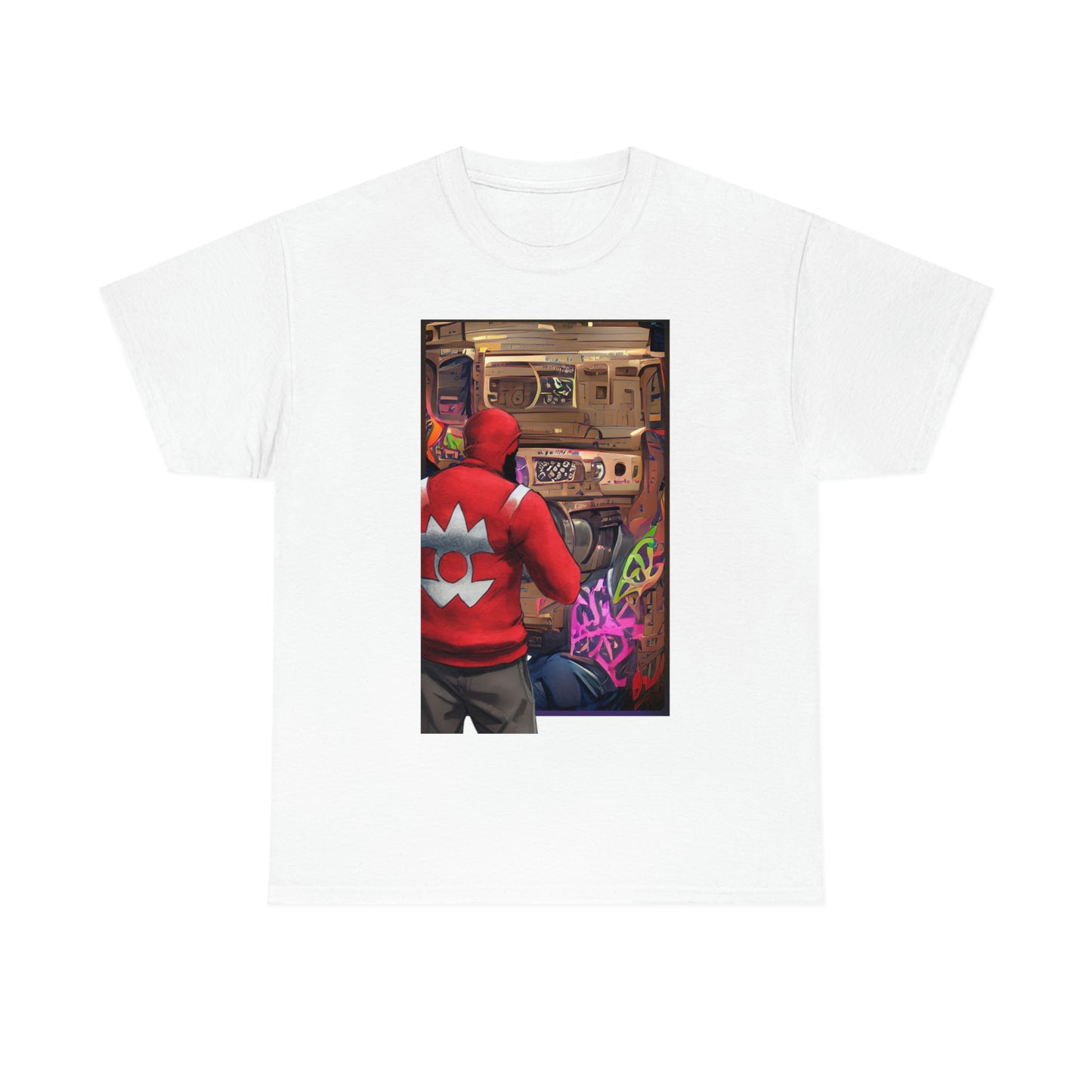Graffiti Man Unisex Heavy Cotton Tee