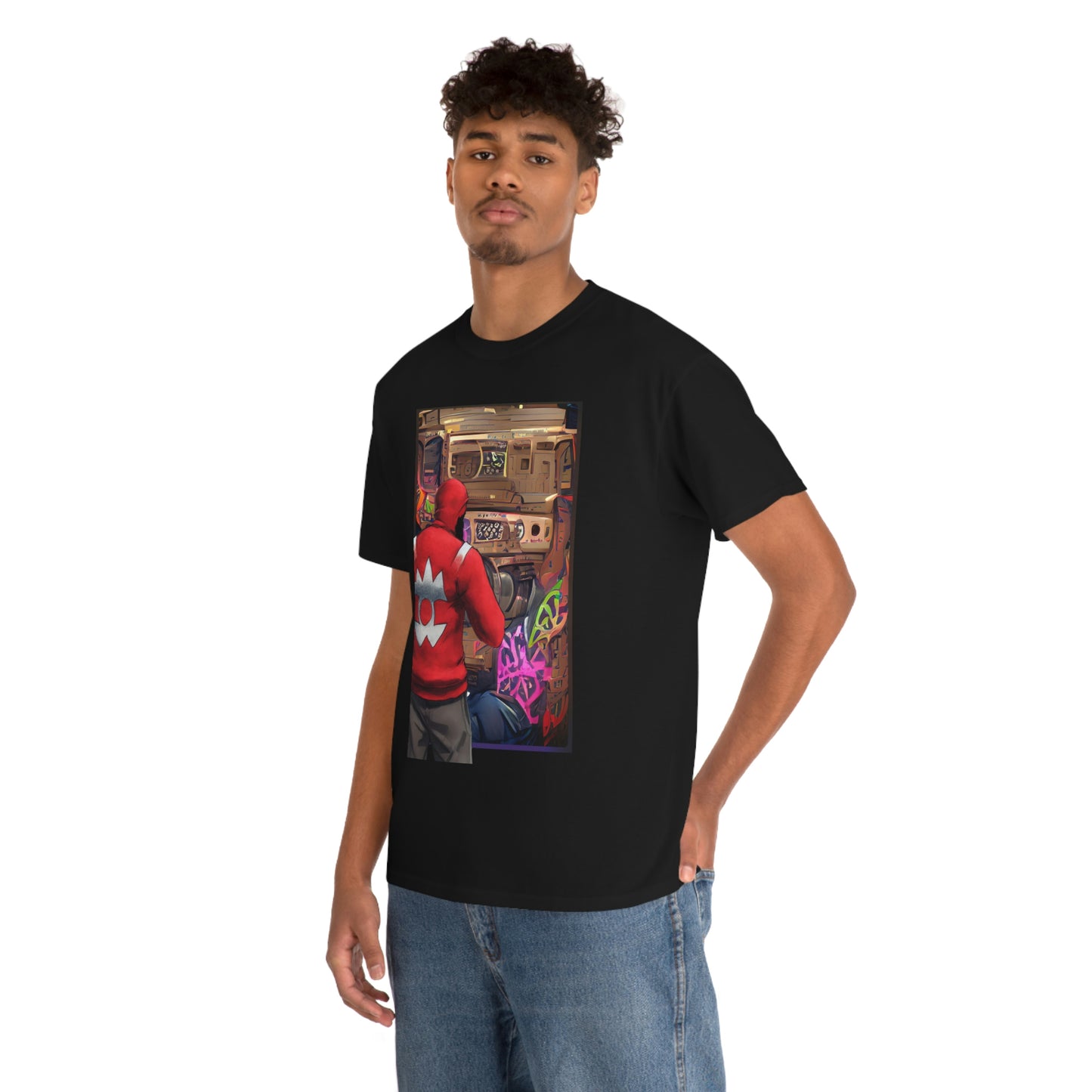Graffiti Man Unisex Heavy Cotton Tee