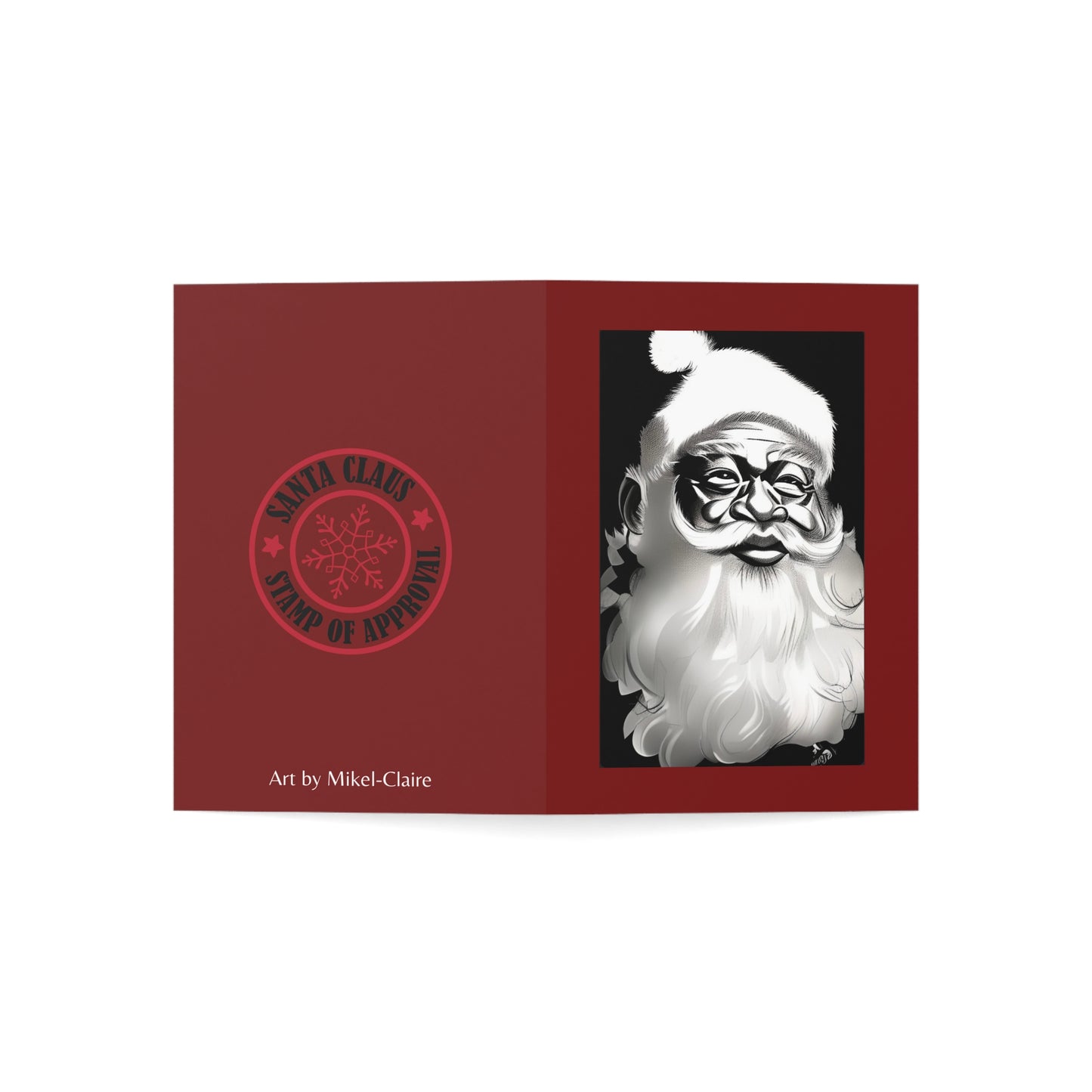 Black & White Santa Cards (1, 10, 30, and 50pcs)