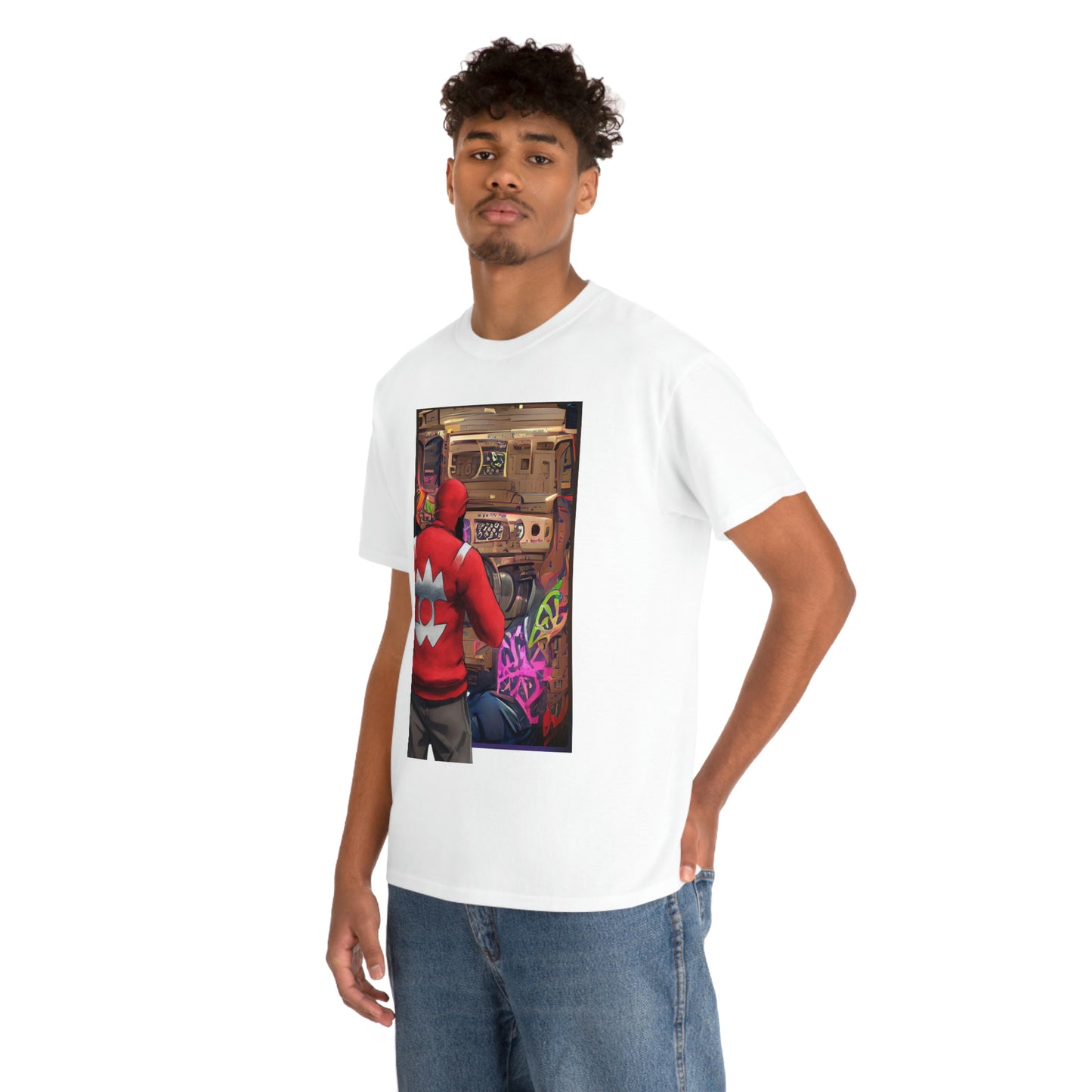 Graffiti Man Unisex Heavy Cotton Tee