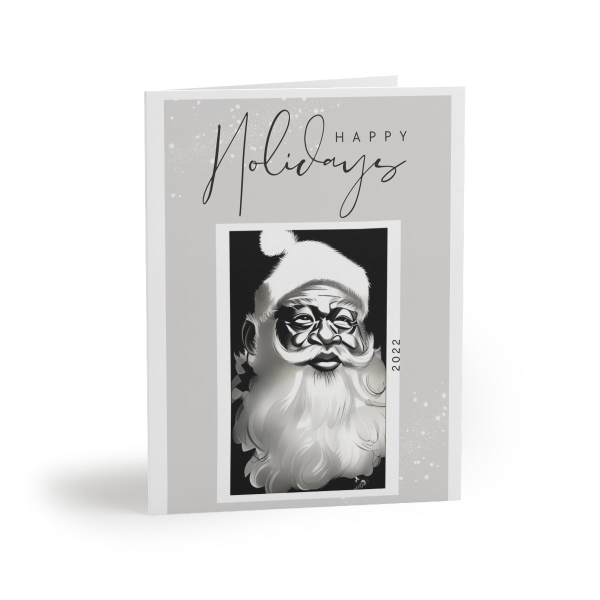 Black & White Santa Greeting cards (8, 16, and 24 pcs)